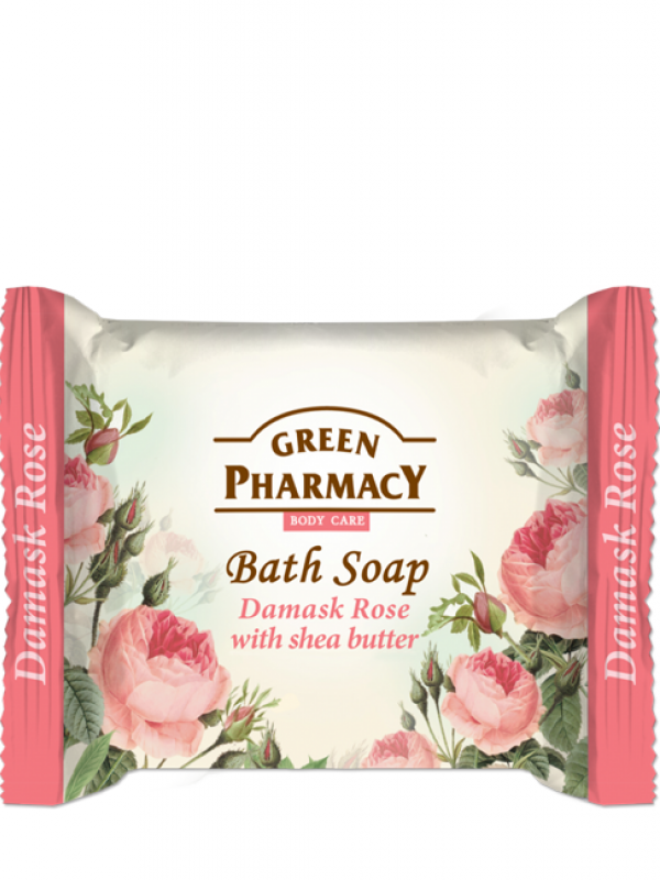 Green Pharmacy Krémové mydlo Damaská ruža s bambuckým maslom 100g