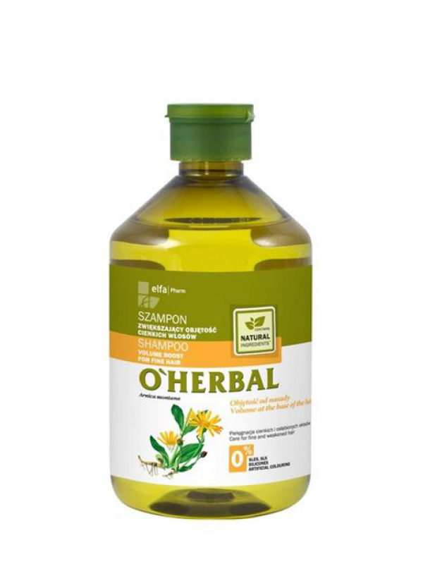 O'Herbal Šampón pre objem na jemné vlasy s arnikovým extraktom 500 ml