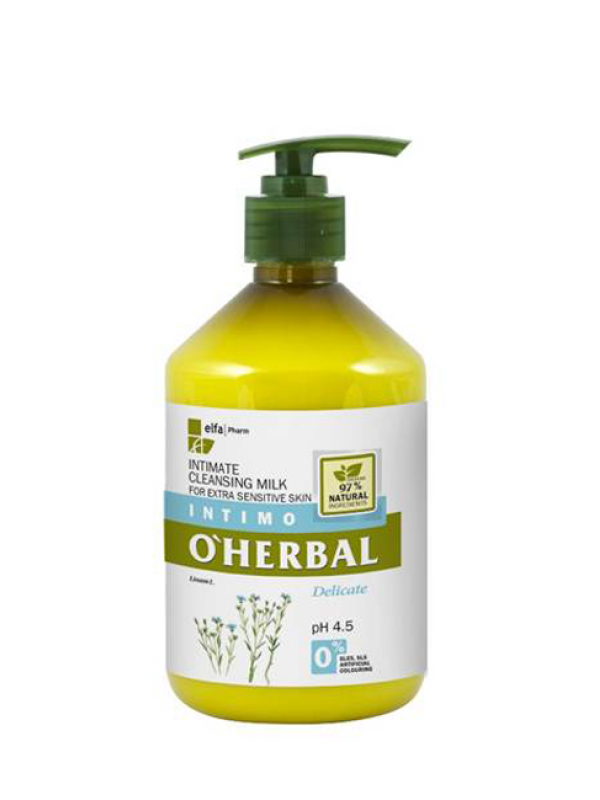 Čistiace mlieko pre intímnu hygienu O'Herbal 500 ml