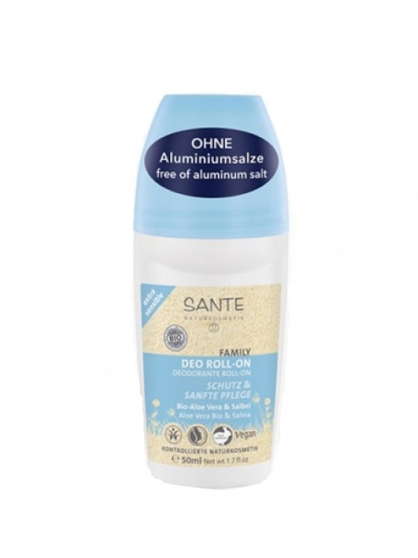 SANTE deodorant roll-on extra sensitive aloe vera&šalvia 50ml