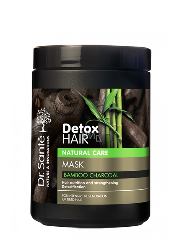 Dr. Santé Detox Hair maska na vlasy s aktívným uhlím z bambusu 1000 ml