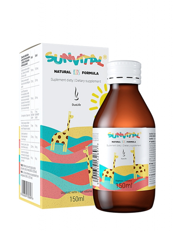 Sunvital - unikátny komplex rastlinných výťažkov pre deti Duolife 150 ml