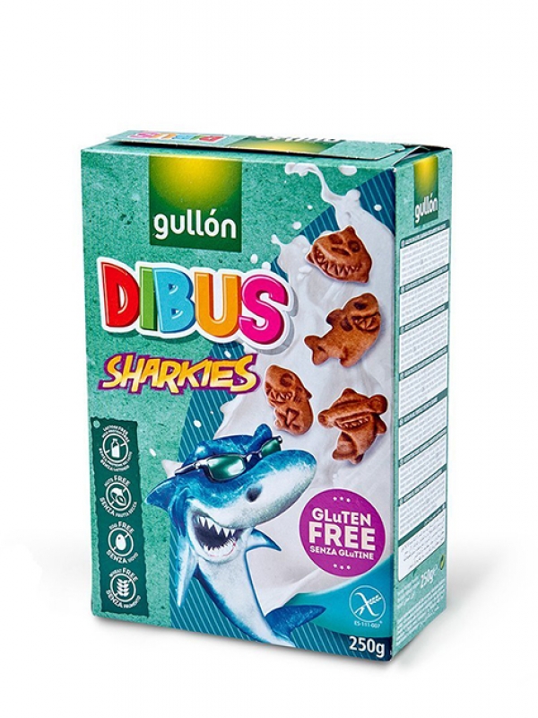 Sušienky pre deti Sharkies bez lepku Gullón 250 g