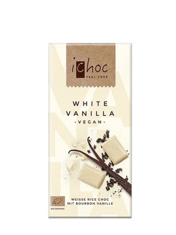 Čokoláda biela s vanilkou iChoc 80 g