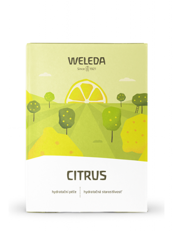 Citrusovo hydratačný set WELEDA sprchový krém 200 ml + krém na ruky 50 ml