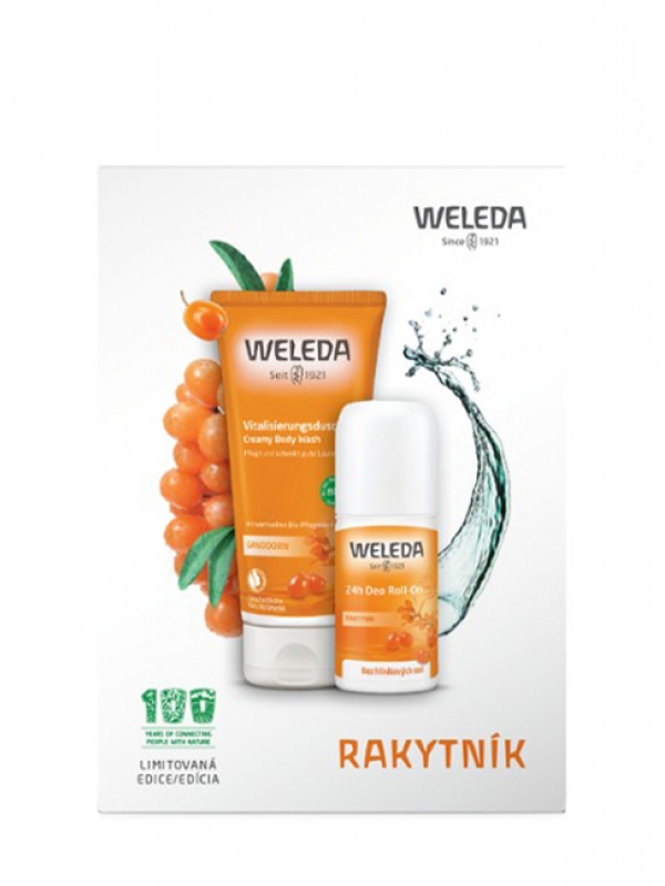 Rakytníkový set - sprchový gél + deodorant WELEDA 200 + 50 ml