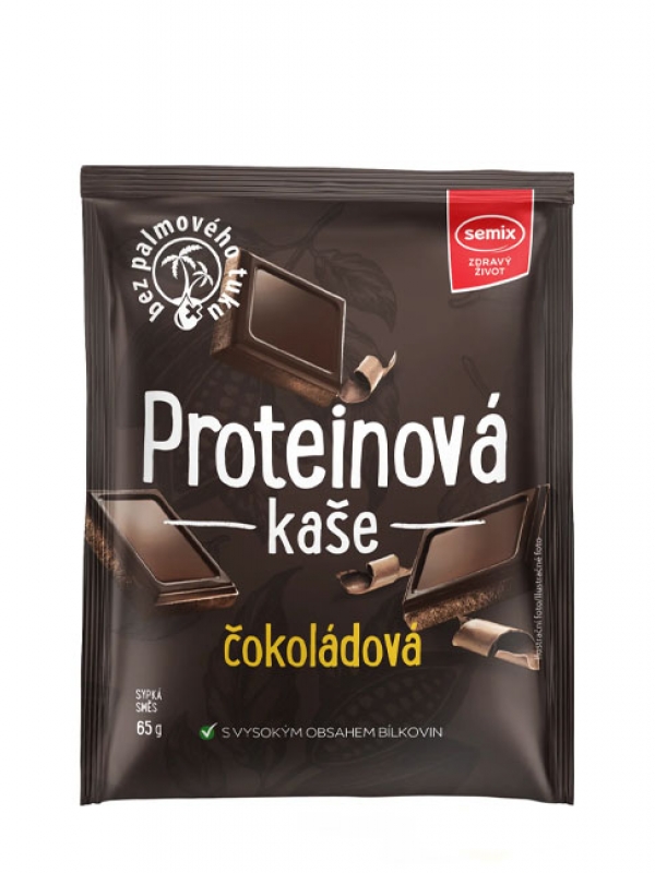 Proteínová kaša čokoládová SEMIX 65 g