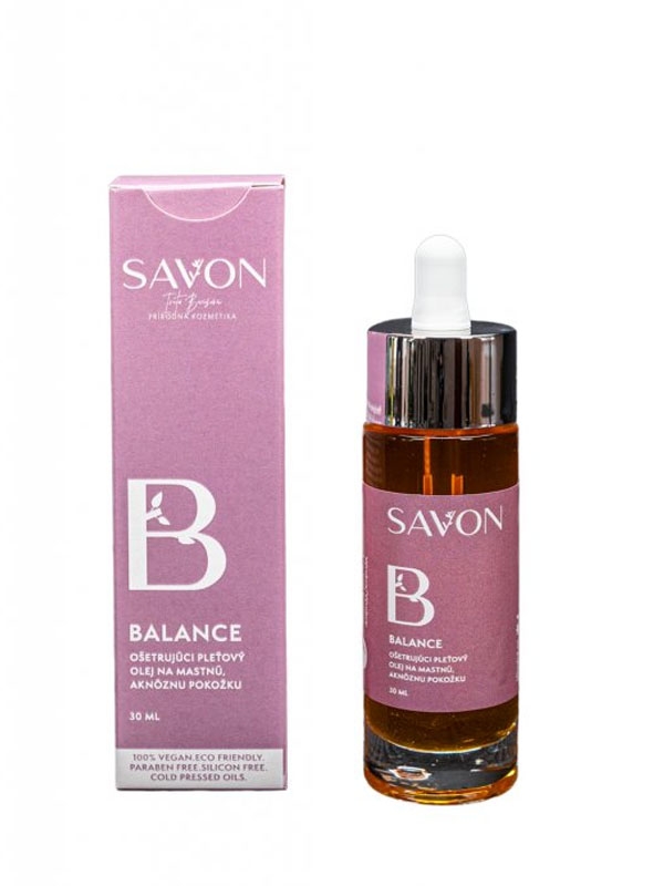 Balance - pleťový olej na mastnú a aknóznu pokožku SAVON 30 ml