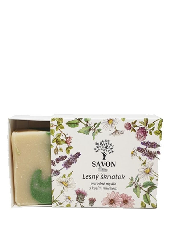 Prírodné mydlo s kozím mliekom - lesný škriatok SAVON 100 g