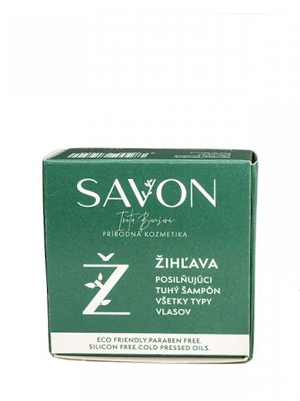 Prírodný tuhý šampón - žihľava SAVON 60 g